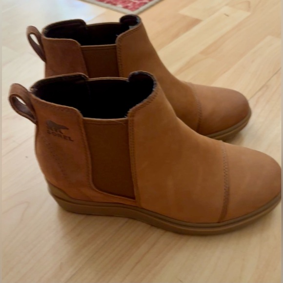 Sorel Women's Evie II Tan Wedge Ankle Boots size 7 - Picture 8 of 8